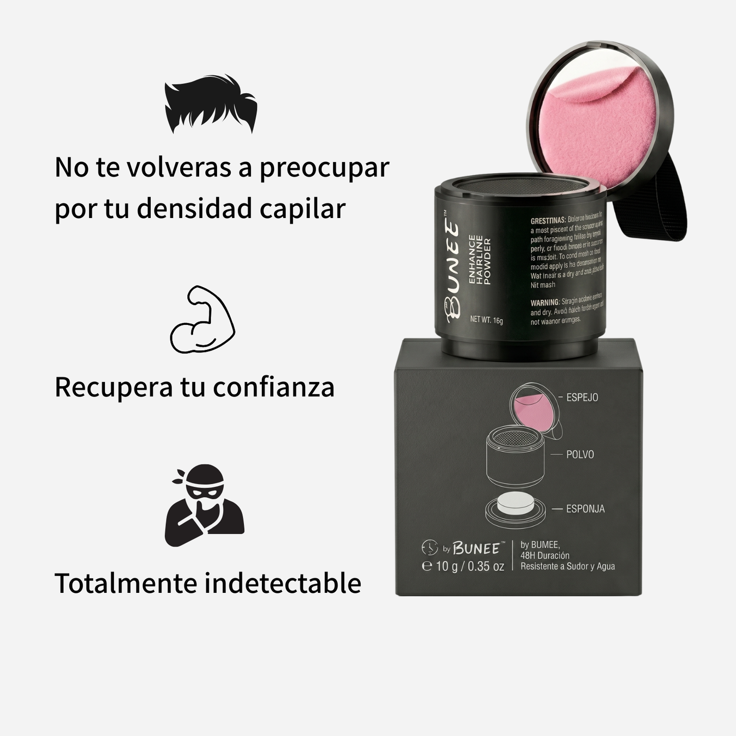 Fibras capilares densificadoras BUNEE