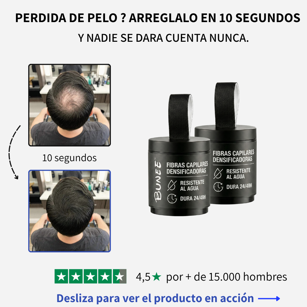 Fibras capilares densificadoras BUNEE